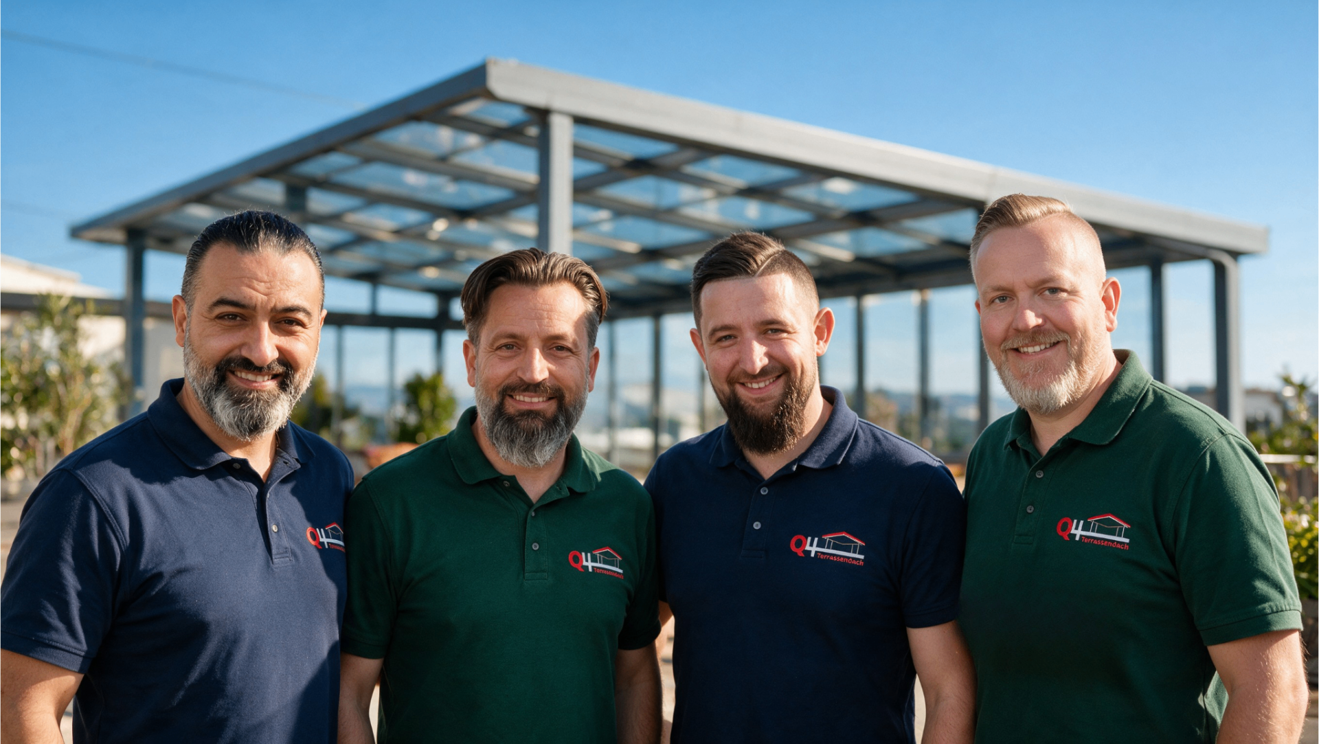 Das Q4 Terrassendach Team aus Fürth